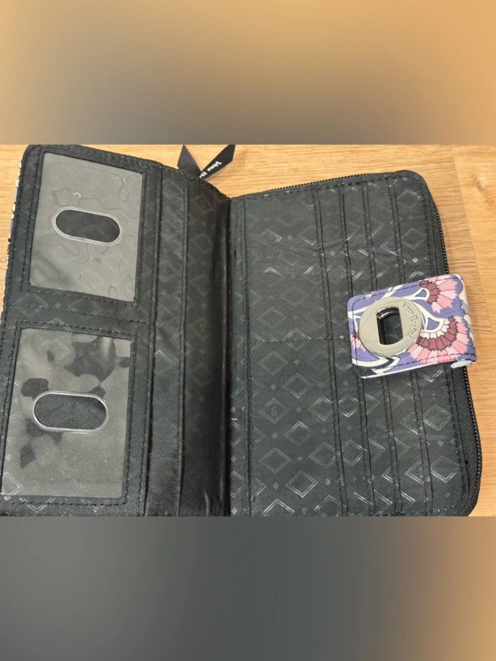 Vera Bradley Trio Zip Hipster quilted bag in the Ornate Blooms pattern & wallet - Picture 9 of 15